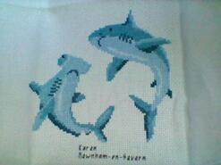 Cross stitch square for Thomas M's quilt
