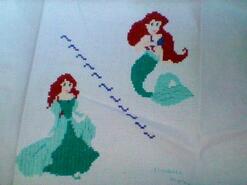 Cross stitch square for Edith-Rose's quilt