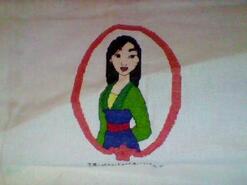 Cross stitch square for Maisy G's quilt