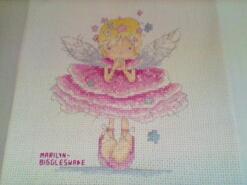 Cross stitch square for Esmé A's quilt
