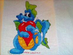 Cross stitch square for Imogen M's quilt