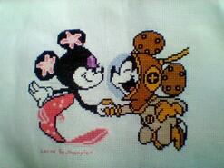 Cross stitch square for C N's quilt