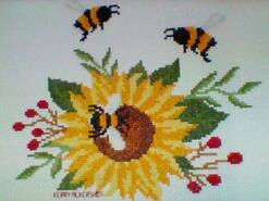 Cross stitch square for Eleni S's quilt