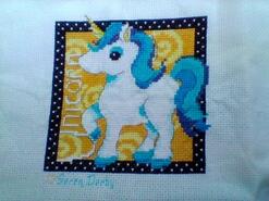 Cross stitch square for Anaya C's quilt