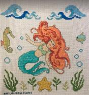 Cross stitch square for Daisy W's quilt