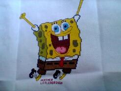 Cross stitch square for Charlie F's quilt
