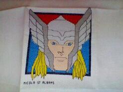 Cross stitch square for Jishnu M's quilt