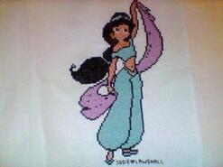 Cross stitch square for Abigail N's quilt