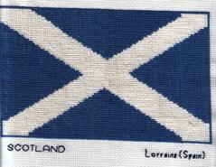 Cross stitch square for Oliver R's quilt