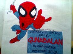 Cross stitch square for Gunabalan's quilt