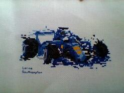 Cross stitch square for Gunabalan's quilt
