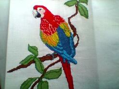 Cross stitch square for Lucia S's quilt