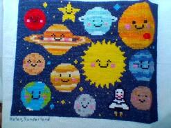 Cross stitch square for Jenson W's quilt
