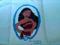 Cross stitch square for Theo's quilt