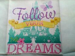 Cross stitch square for Theo's quilt