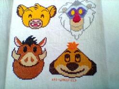 Cross stitch square for Theo's quilt