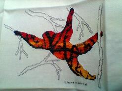 Cross stitch square for Lincoln S's quilt