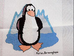 Cross stitch square for Logan M's quilt