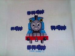 Cross stitch square for Maddie-Rose's quilt