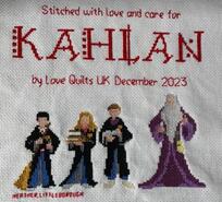 Cross stitch square for Kahlan N's quilt