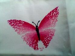 Cross stitch square for Lacey-Louise's quilt