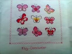 Cross stitch square for Lacey-Louise's quilt