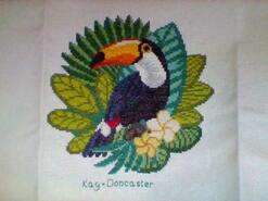 Cross stitch square for Vinny W's quilt