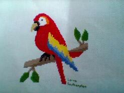 Cross stitch square for Vinny W's quilt