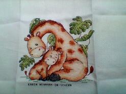 Cross stitch square for Sienna L's quilt