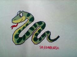 Cross stitch square for Saniyah S's quilt