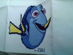 Cross stitch square for Lucan B's quilt