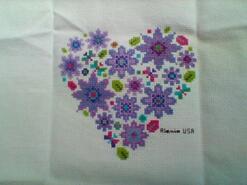 Cross stitch square for Layla H's quilt