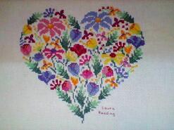 Cross stitch square for Layla H's quilt