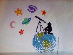 Cross stitch square for Evan P's quilt