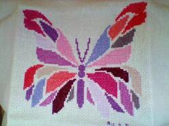 Cross stitch square for Katie B's quilt