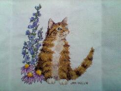 Cross stitch square for Katie B's quilt