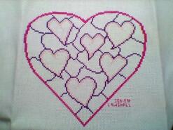 Cross stitch square for Katie B's quilt