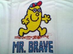 Cross stitch square for Freddie's quilt