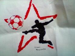Cross stitch square for Louie J's quilt