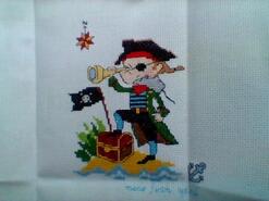 Cross stitch square for Ella-May's quilt