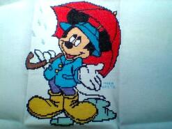Cross stitch square for Teddie K's quilt
