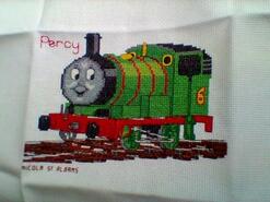 Cross stitch square for Leighton A's quilt