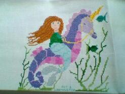 Cross stitch square for Faith A's quilt