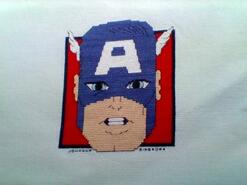 Cross stitch square for Christian A's quilt