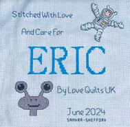 Cross stitch square for Eric L's quilt