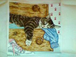 Cross stitch square for Leon P's quilt