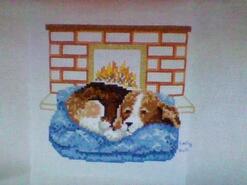 Cross stitch square for Logan J's quilt