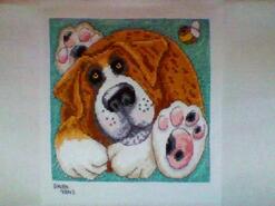 Cross stitch square for Logan J's quilt