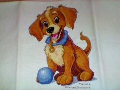 Cross stitch square for Logan J's quilt