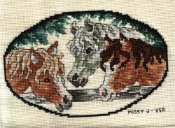 Cross stitch square for Anna-Mae's quilt